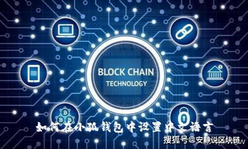 如何在小狐钱包中设置中文语言